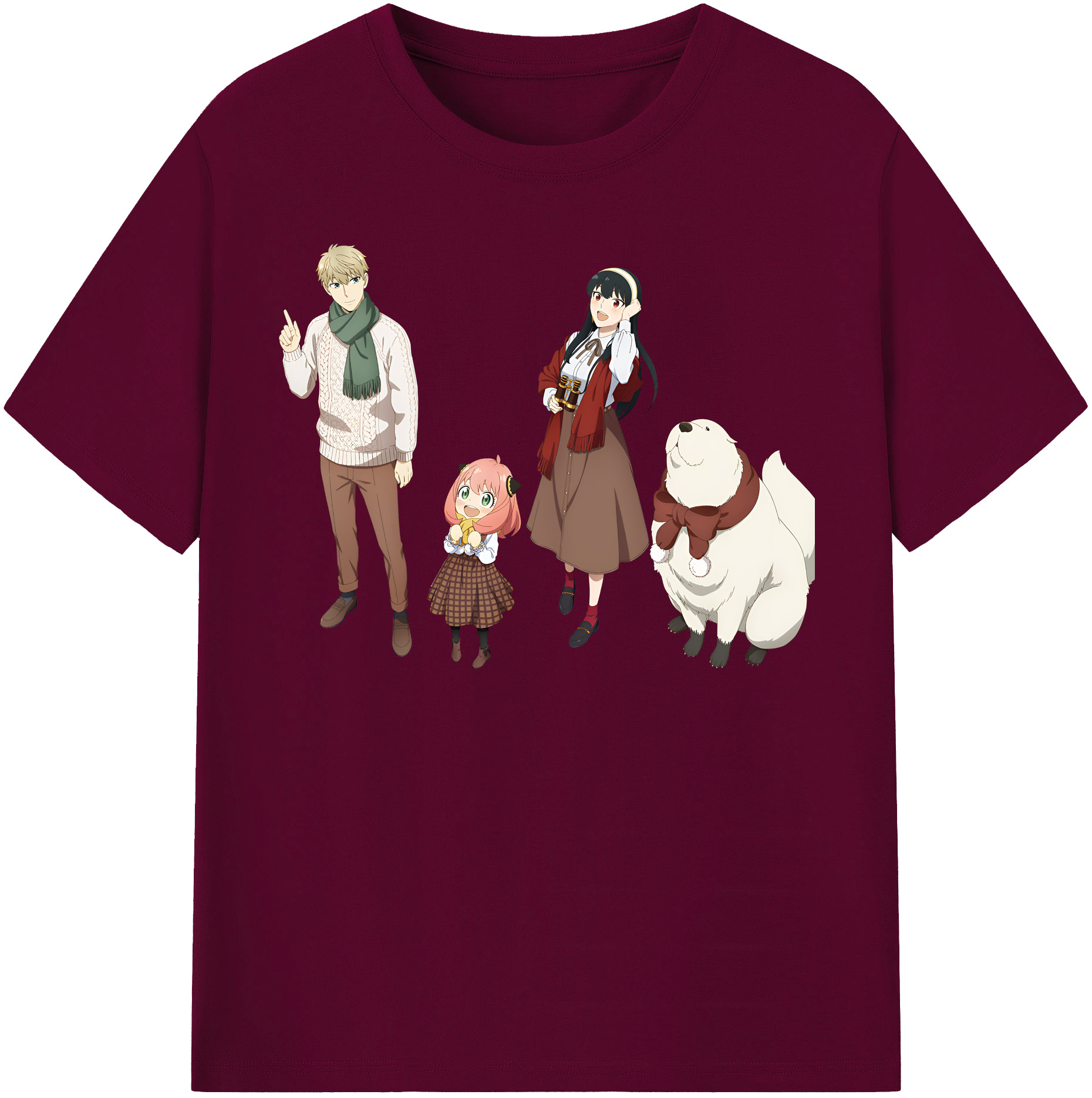（画像用） SPY×FAMILY间谍家家酒 レディースカジュアルプリントTシャツ（綿100％）